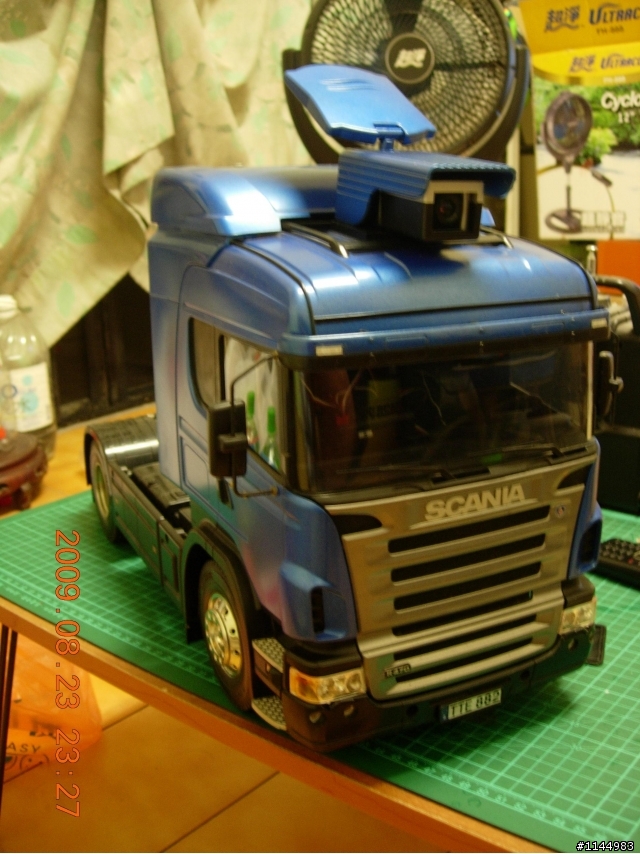 TAMIYA SCANIA R470 遙控拖車 搭配 無線監視器
