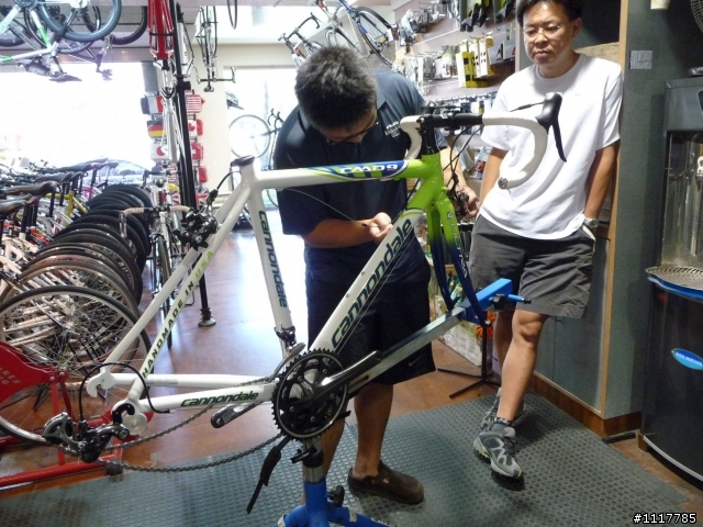 09年 cannondale日本拉回的 caad9 水瓦斯車隊版本
