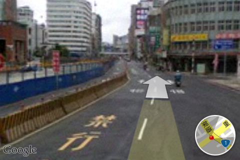 可以用google street了