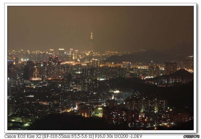 新手CANON 450D拍攝夜景，請大大觀賞並指導！