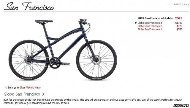 Globe 腳踏車 (Specialized 副牌) 更新圖片!
