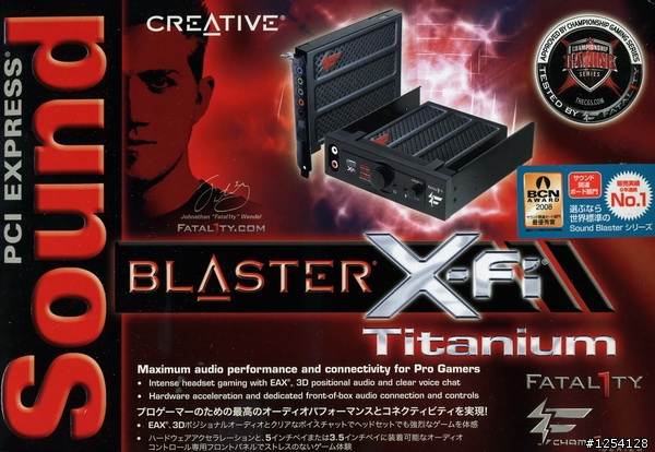 [開箱文] Creative X-Fi Titanium Fatal1ty Champion Series (PCI-E)