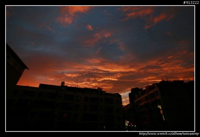 今晨的火燒雲