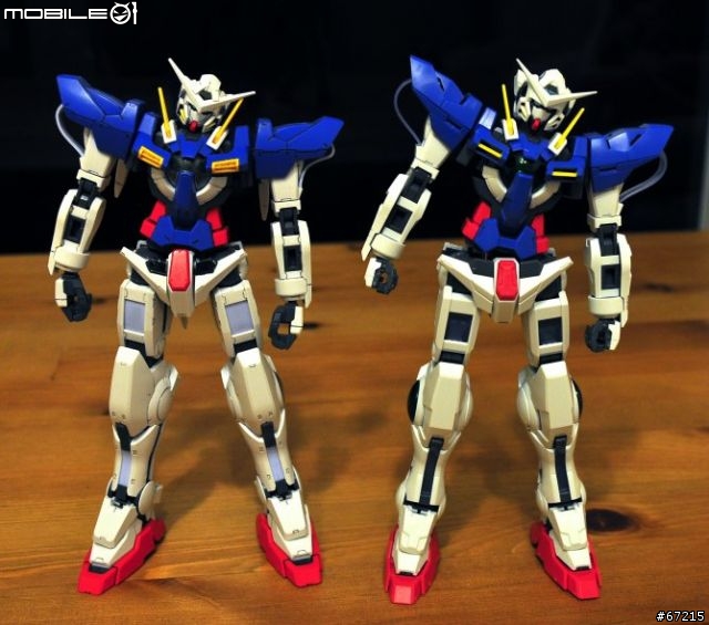 [真的是傷眼的分享] 天使的進化: 1/100 Gundam Exia V.S. MG Gundam Exia (圖多)