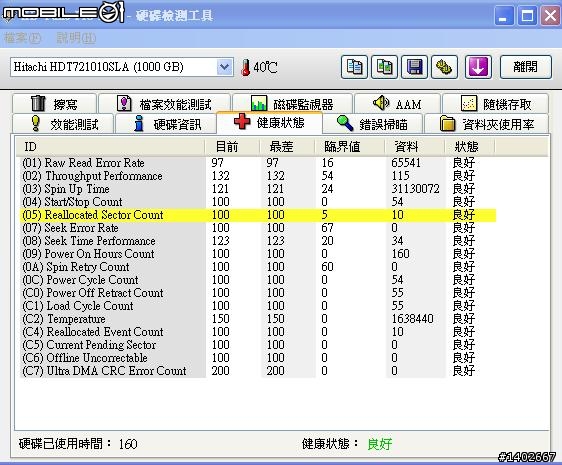 [求救]新硬碟(Hitachi  1T)不到一個月就出問題?!