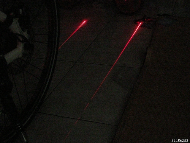 自製紅光車道夜間用