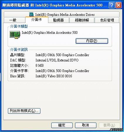 P13改XP後 內建顯示的記憶體只有8MB ? 沒了share memory ?