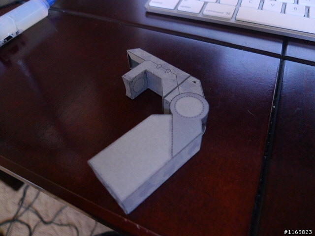 [紙模分享]我的紙模極限...野戰型機器人,全身可動關節25處[製作過程]