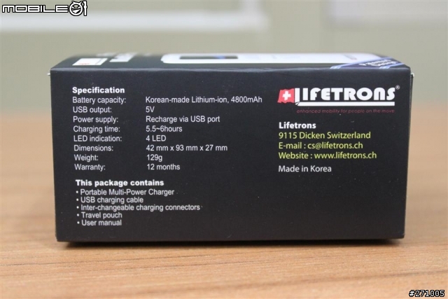 [分享]小體積,大容量, Lifetrons 4800 mAh 行動電池