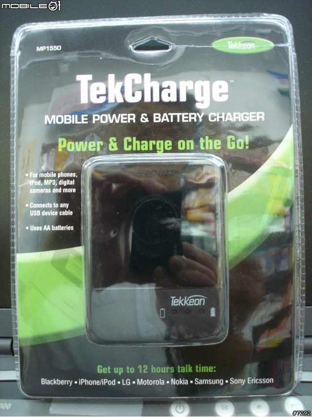 Tekkeon TekCharge MP1550 行動電源(使用AA 3號電池)