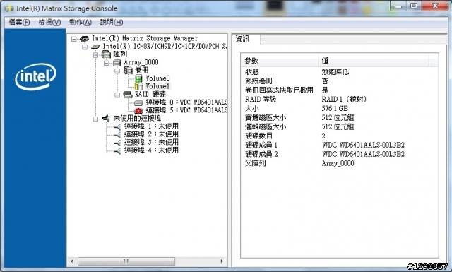 RAID 0發生錯誤！....的樣子