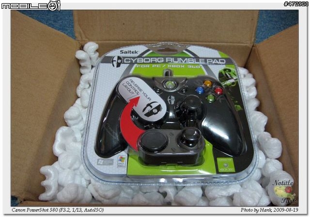 Saitek Cyborg Rumble Pad 開箱與小小使用感想