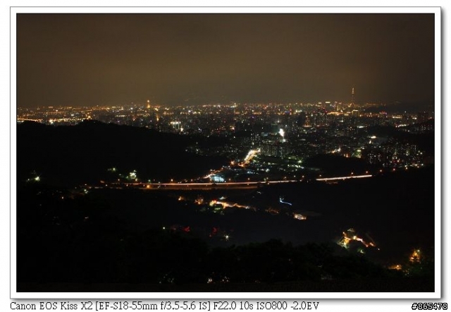 新手CANON 450D拍攝夜景，請大大觀賞並指導！