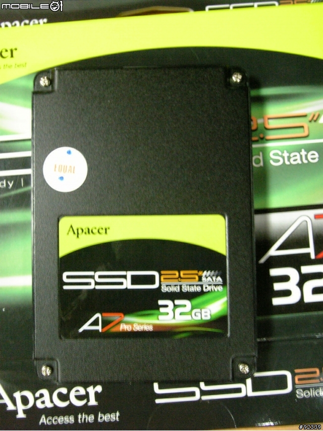 (開箱) Apacer A7 Pro 32G SSD