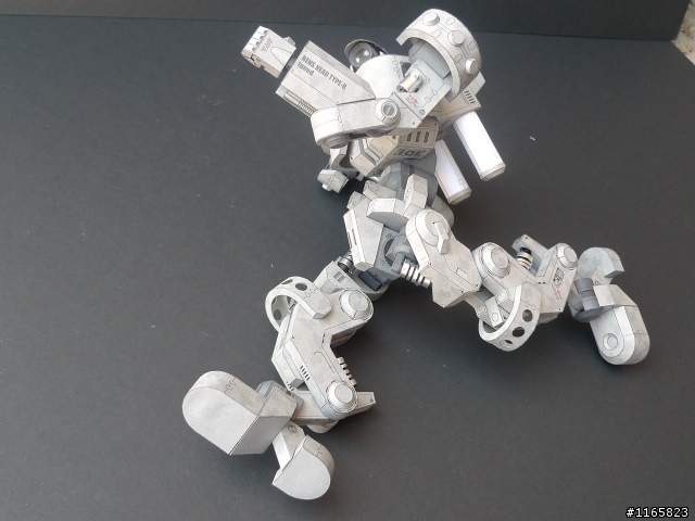 [紙模分享]我的紙模極限...野戰型機器人,全身可動關節25處[製作過程]