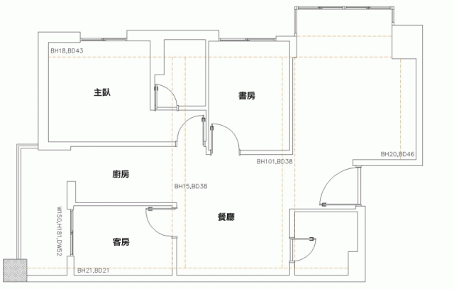關於開門見灶以及穿堂煞的問題（附平面圖）