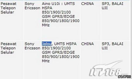 Sony Ericsson 時尚新機 Jalou