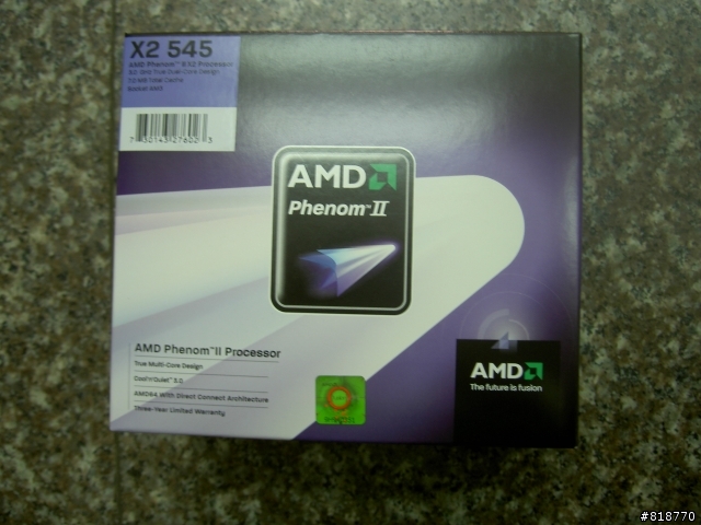 剛拿到的AMD x2 545