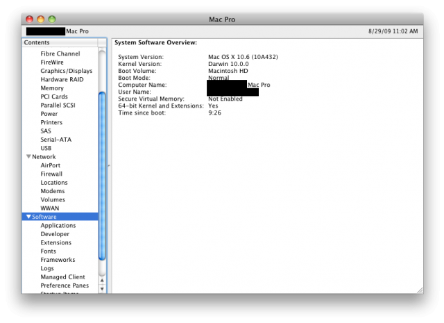 Snow Leopard 64-bit kernel 開機