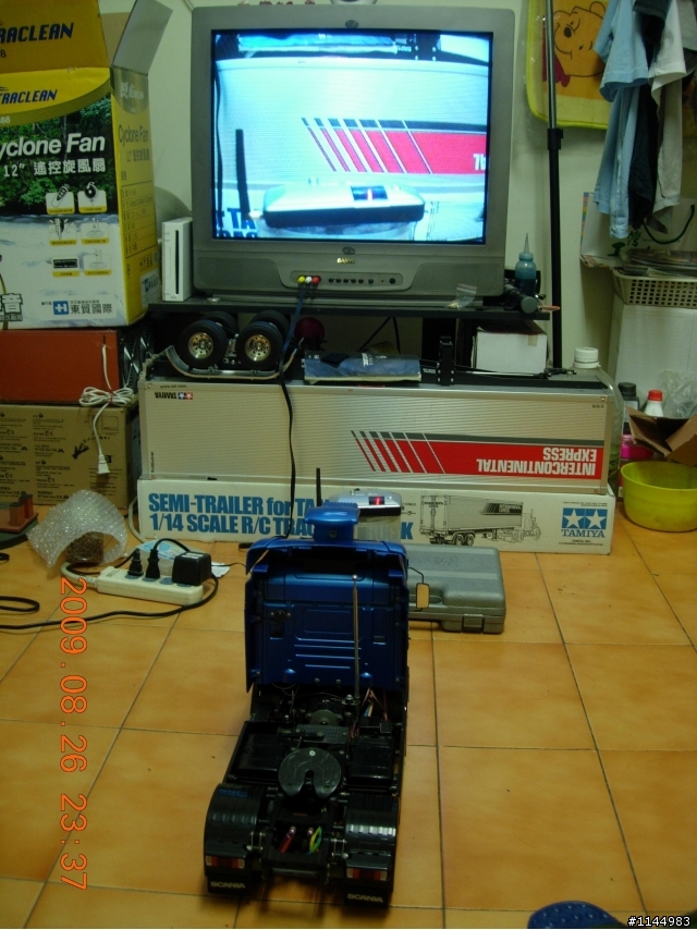 TAMIYA SCANIA R470 遙控拖車 搭配 無線監視器