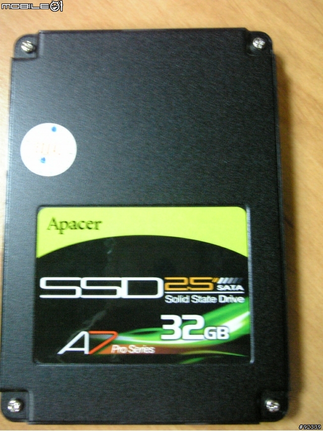 (開箱) Apacer A7 Pro 32G SSD