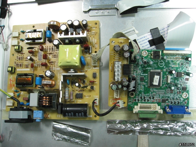 請教求助.....ASUS-MM17T液晶螢幕無畫面有過電