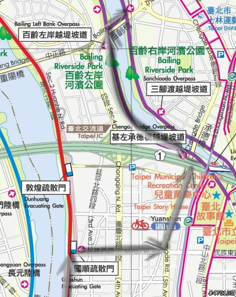 請問板橋-故宮的自行車道路線