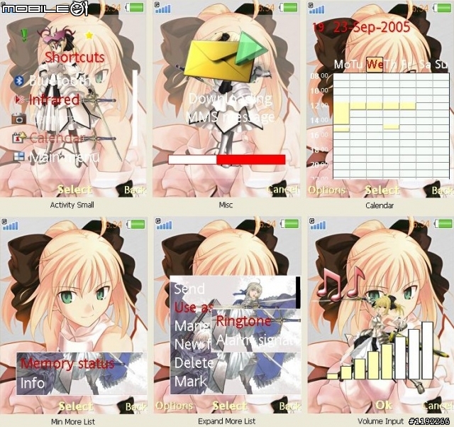 [240*320/三鍵] Fate Unlimited Codes ~ saber 含媒體