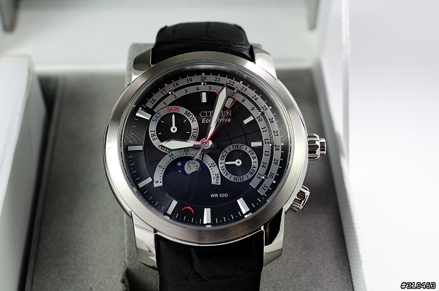 [開箱]CITIZEN ECO-DRIVE 光動能月相錶 AP1001-19E