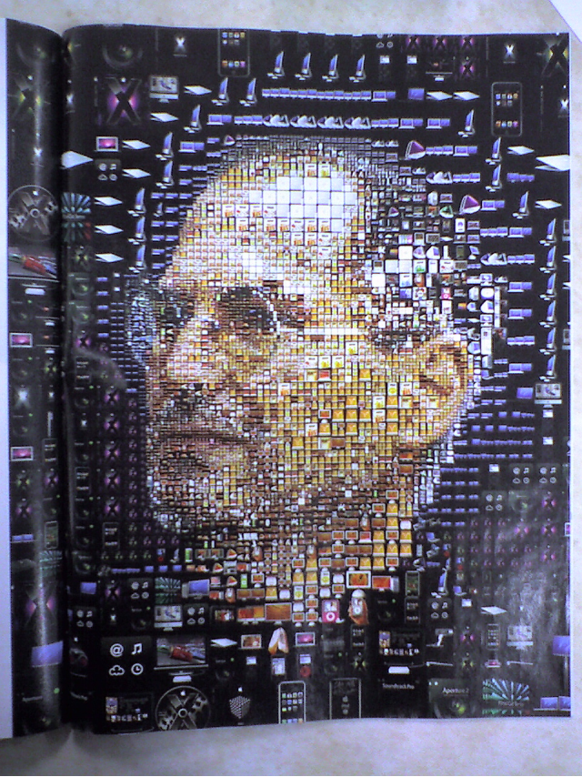 很多的蘋果組成的賈伯斯