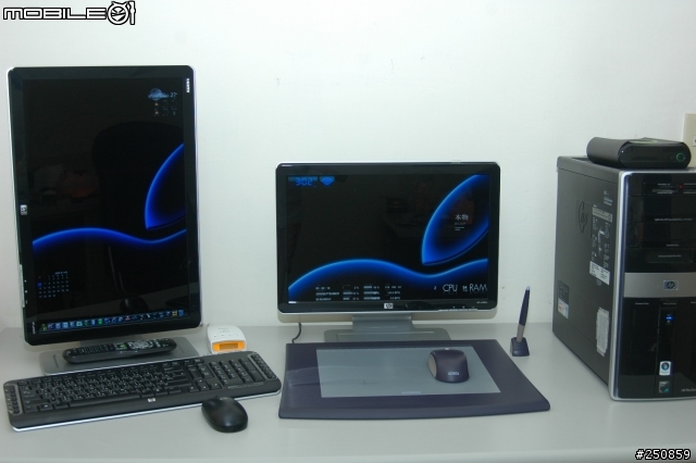 【開箱】HP W2207h 可旋轉式螢幕簡易介紹