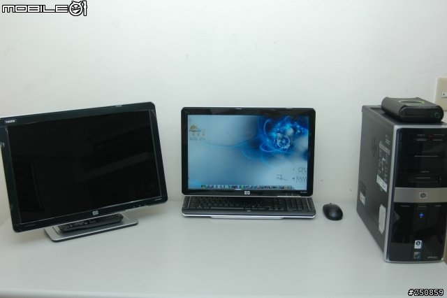 【開箱】HP W2207h 可旋轉式螢幕簡易介紹