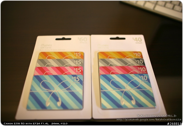 [開箱] iTunes Gift Card