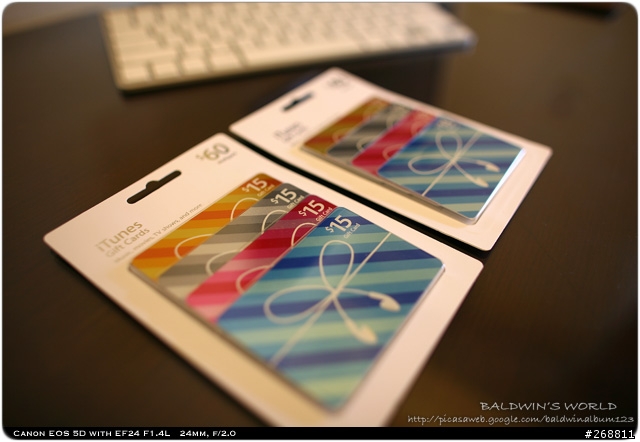 [開箱] iTunes Gift Card