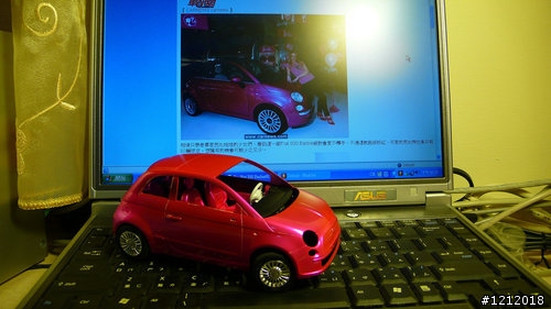 女王一同完成之 New Fiat 500 Barbie custom亮晶晶版