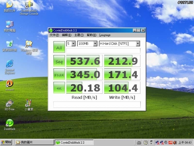 [測試] SSD X25-M G2 160G 6顆在 SB850 / ICH10R / P55 / SB710 /  Dell PERC 6i  上的測試