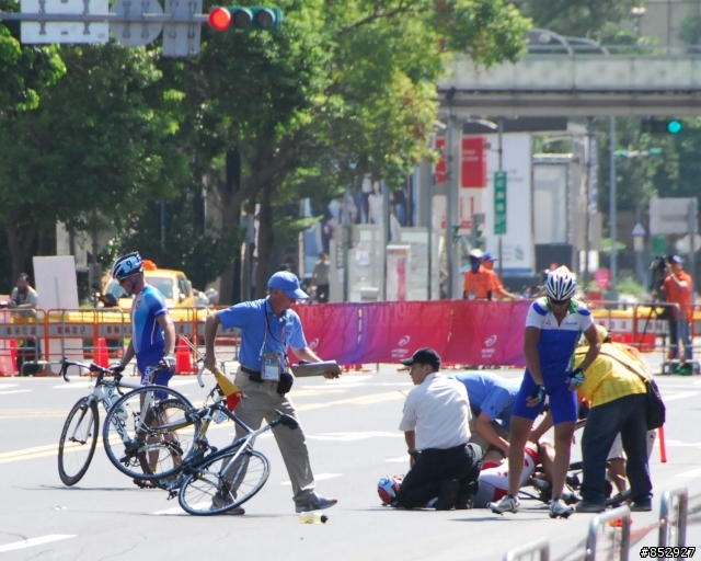 2009.09.12 台北聽障奧運-自由車 (意外篇)