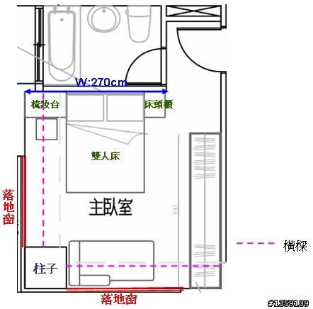 [請教]主臥家具配置