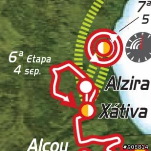 2009環西班牙大賽第6站：Xàtiva-Xàtiva，全長176.8公里
