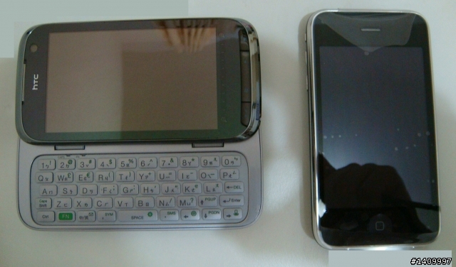 [分享]HTC TP2與Apple iphone 3GS 外型比一比. (圖片多)