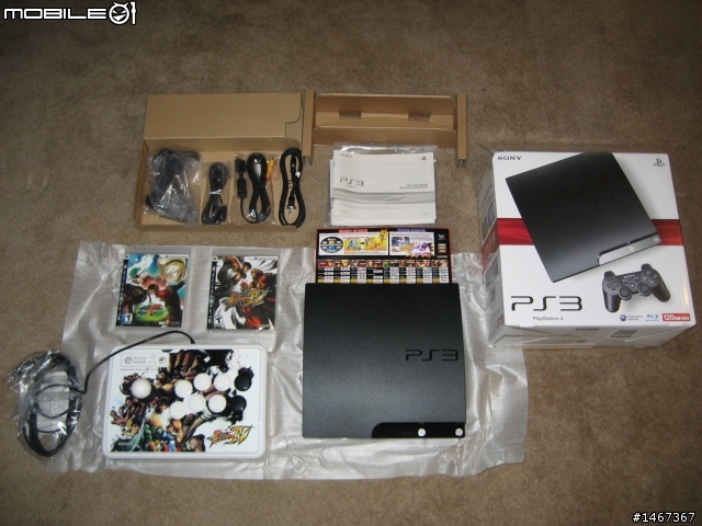 北美版ps3 slim  + 快打4搖捍 + KOF XII + SF 4 敗家心得報告