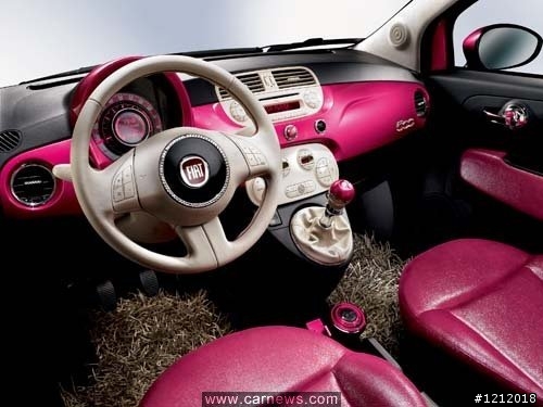 女王一同完成之 New Fiat 500 Barbie custom亮晶晶版