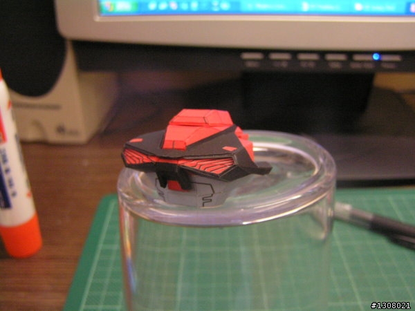 SD紅色異端鋼彈紙模製作(圖多)