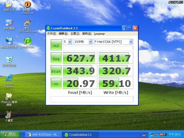 [測試] SSD X25-M G2 160G 6顆在 SB850 / ICH10R / P55 / SB710 /  Dell PERC 6i  上的測試
