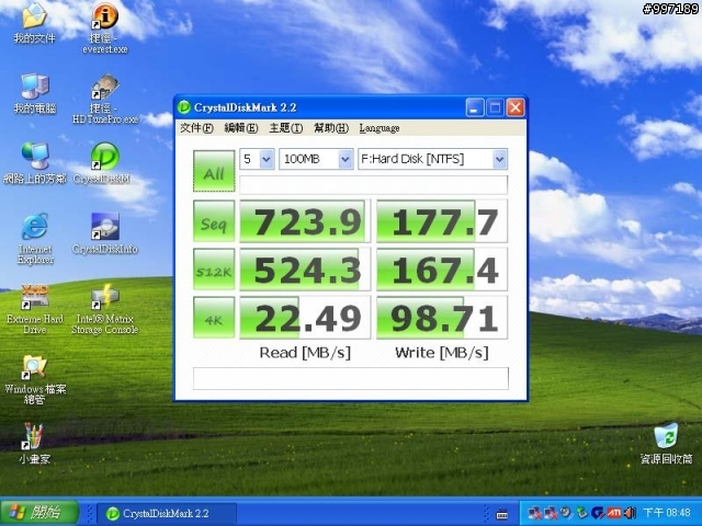 [測試] SSD X25-M G2 160G 6顆在 SB850 / ICH10R / P55 / SB710 /  Dell PERC 6i  上的測試
