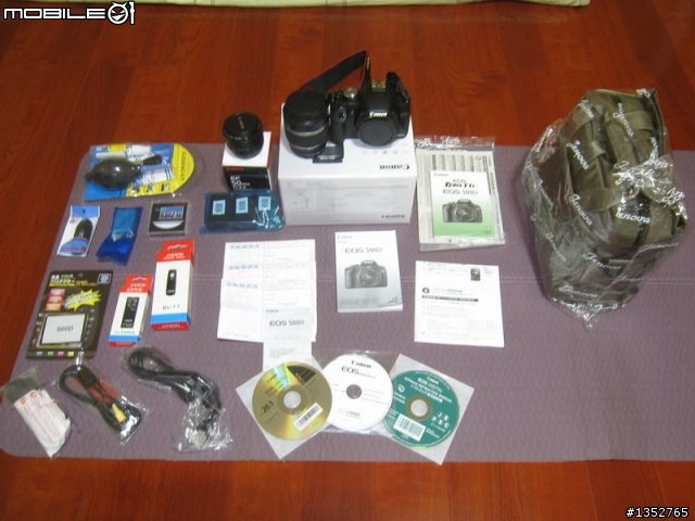 [超.簡易開箱文] CANON 500D kit組終於入手啦!