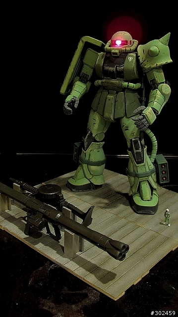 MG重力戰線Zaku發光實驗作