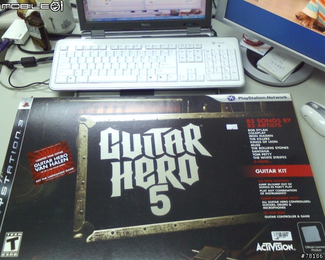 Guitar Hero 5(吉他英雄)簡單開箱(就只有開箱照而已)