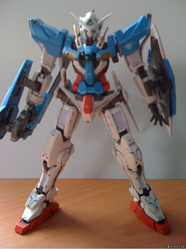 [爛尾作]爛尾001   1:100 exia + 手機超爛鏡頭拍照,請做好傷眼準備@@