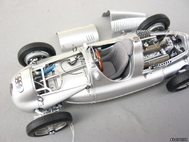 模型車收藏分享[002-CMC-M027, 1/18, Auto-Union Typ D, 1938]
